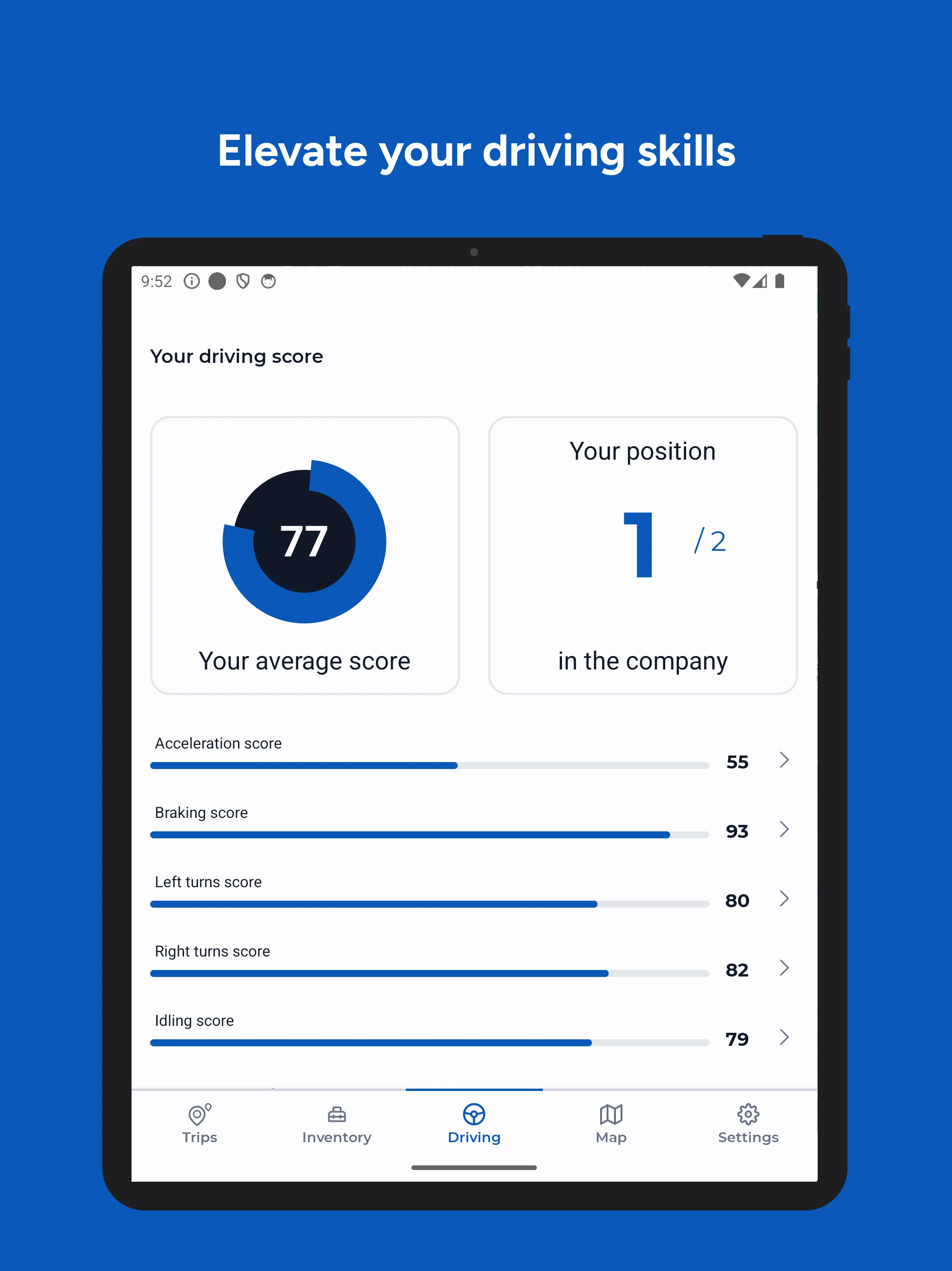 ABAX Driver screenshot