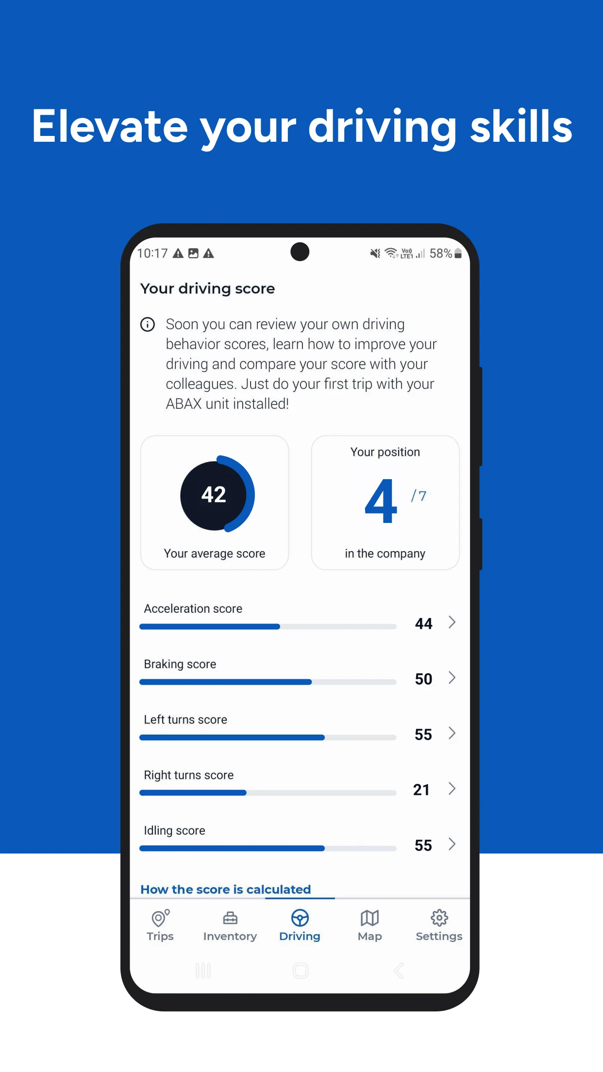 ABAX Driver screenshot