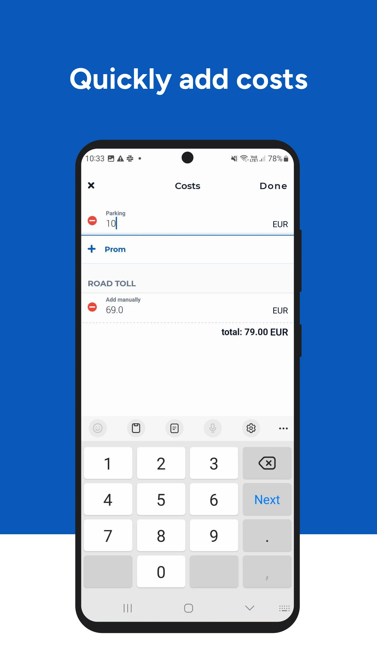 ABAX Driver screenshot