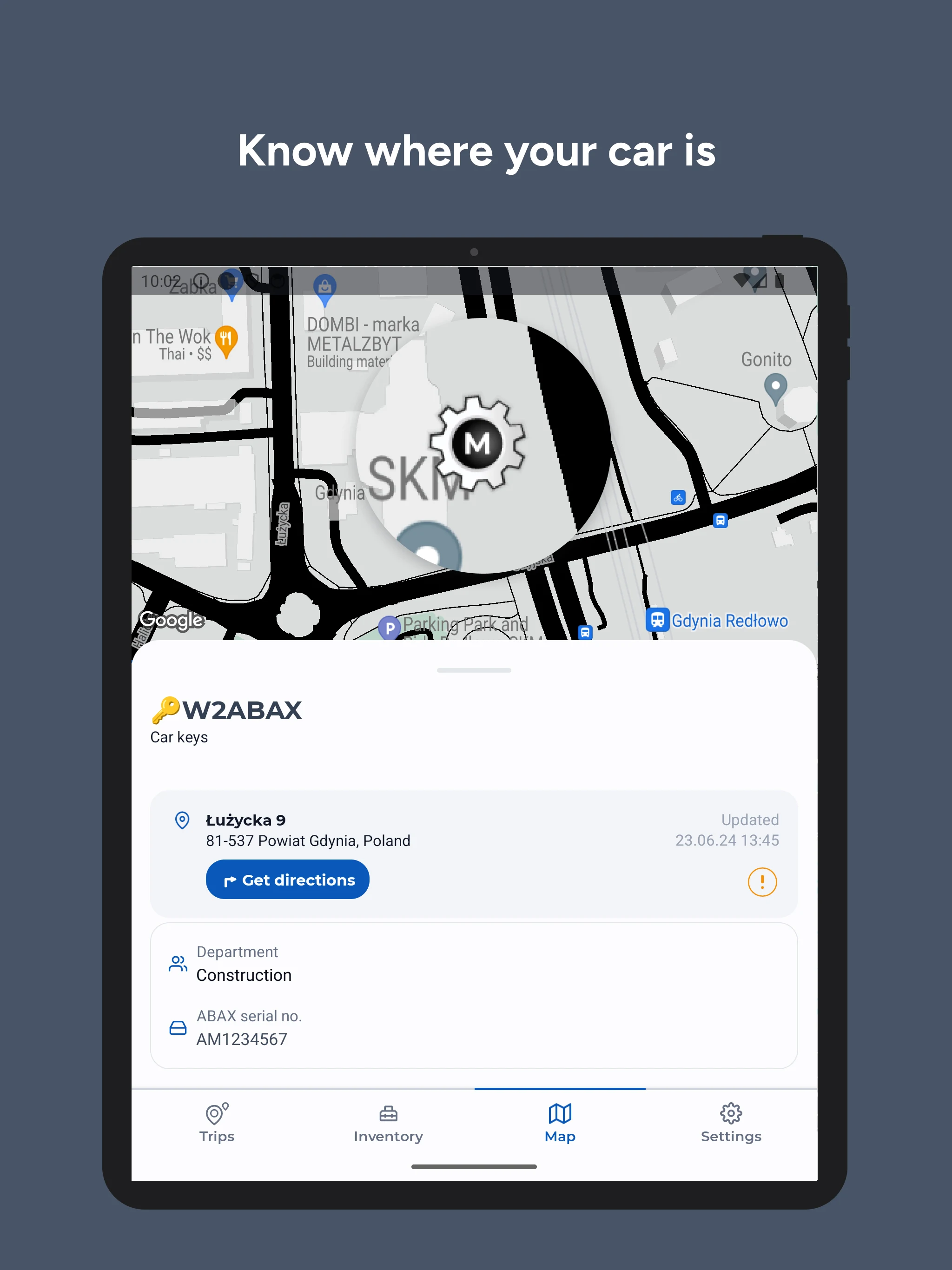 ABAX Driver screenshot