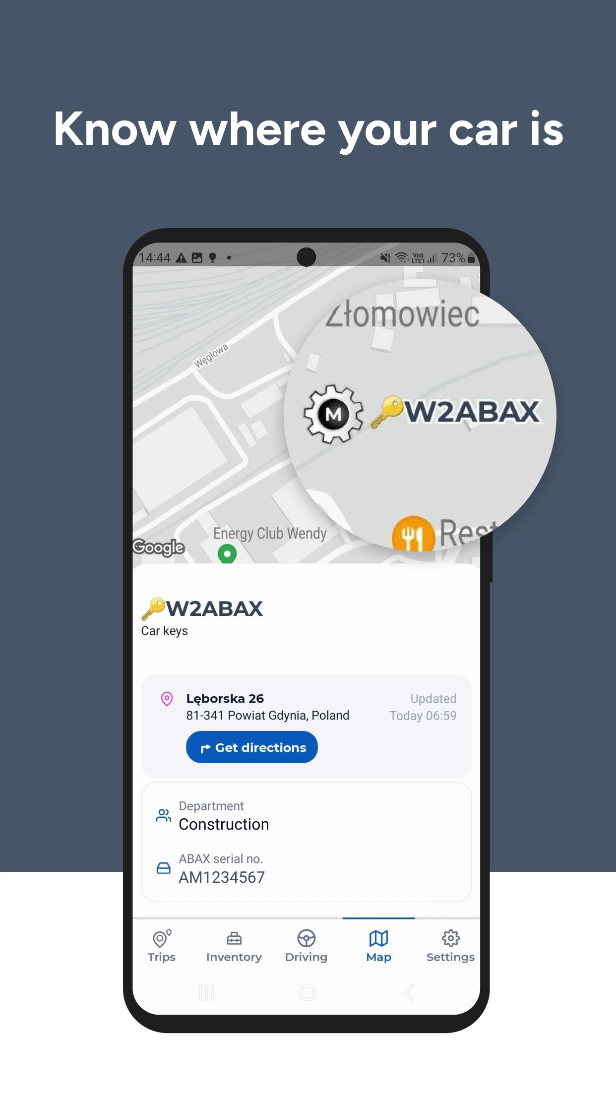 ABAX Driver screenshot